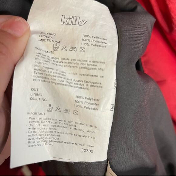 Killy Red Winter Ski Snowboard Vintage Jacket - Picture 8 of 8